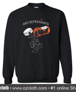 Cat Pill Antidepressants Sweatshirt