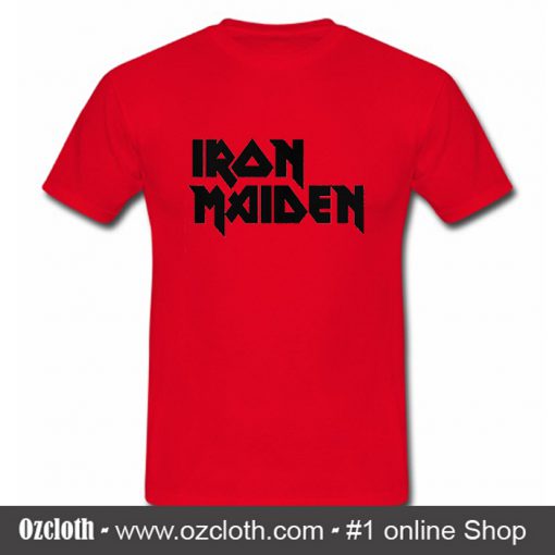 Classic Iron Maiden Red T Shirt