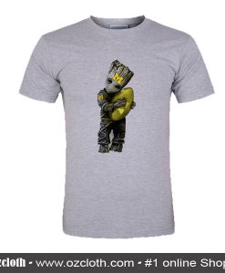 Groot Hug Rugby Ball Michigan Stars T-Shirt