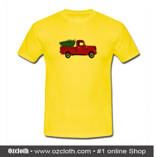 Red Truck in Yellow T-Shirt