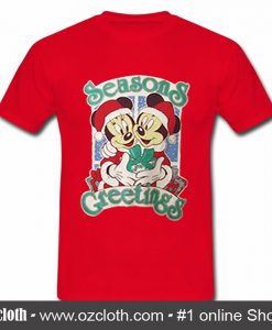 Seasons Greetings Mickey Mouse T Shirt