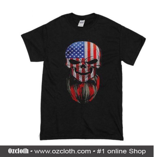 Skull American Flag T-Shirt