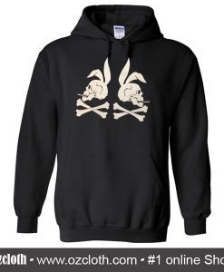 Smoking Rabbit Skulls Hoodie