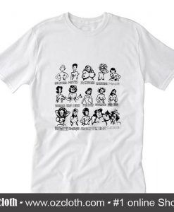 Vintage Boobs Breasts Types T-Shirt