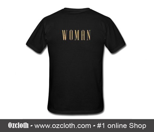 Woman Font T-Shirt Back