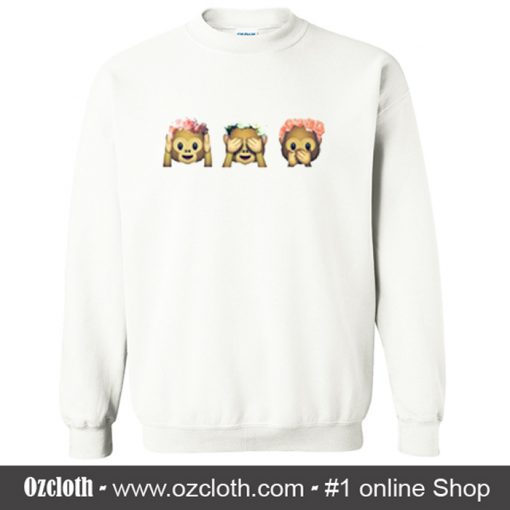 Monkey Emoji Sweatshirt