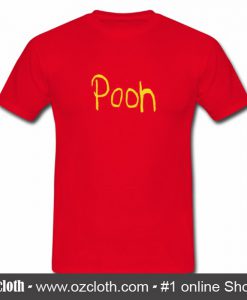 Pooh Font T Shirt