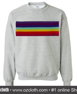 Rainbow Striped Sweatshirt