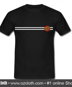 Striped Santa Cruz T Shirt