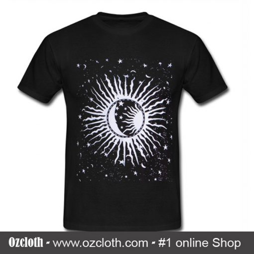 Sunrise Moon And Star T Shirt