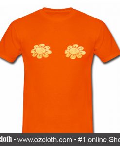 Twin Boobs Flower T-Shirt