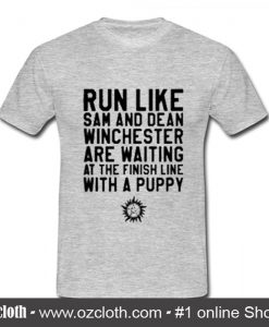 run like sam and dean t shirt