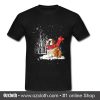 Bulldog Loves Snow T shirt