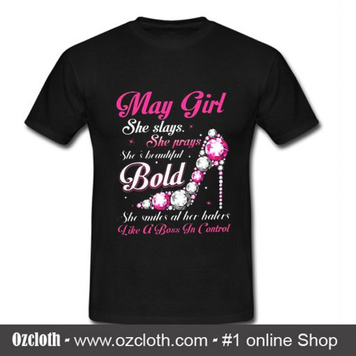 Diamond shoes may girl she T Shirt