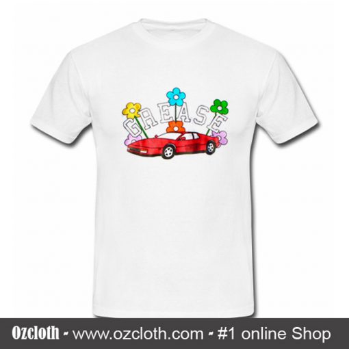 Grease Car Flowers T-Shirt