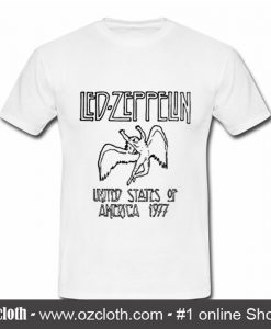 Led Zepellin USA 1977 T Shirt