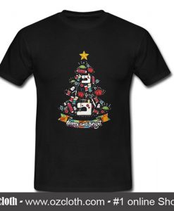 Official Merry and Bright Christmas Tree T Shirt