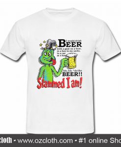 Slammed I am I would drink Beer with a goat on a boat T shirt