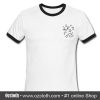 Space Planetas Estrelas Ringer T Shirt