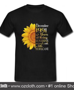 Sunflower December 1991 27 Years T Shirt