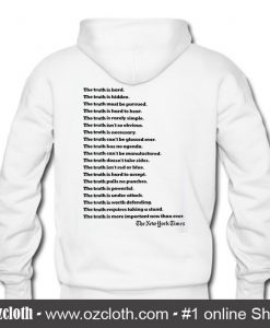 The New York Times Truth Back Hoodie