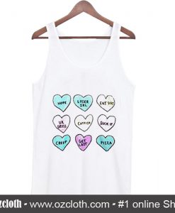 BFF Cute Hearts Tank Top