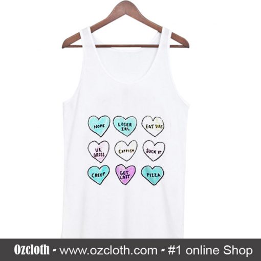 BFF Cute Hearts Tank Top