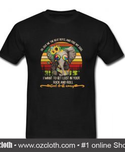 Elephant Playing Guitar T Shirt