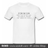 Feminism Noun Definition T Shirt