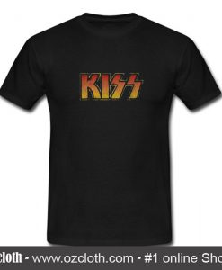 Kiss Font T Shirt