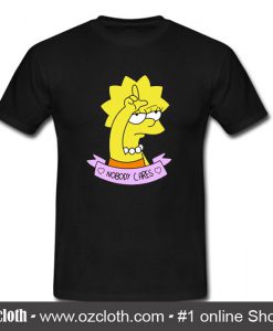 Lisa Simpson Nobody Cares T Shirt