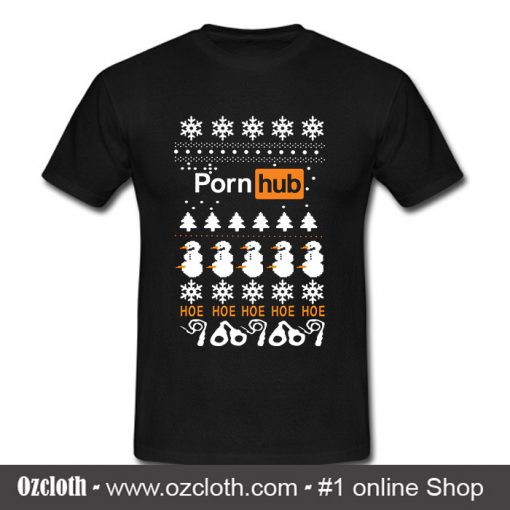 Porn hub hoe hoe hoe hoe hoe Ugly Christmas T Shirt