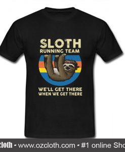 Sloth Running Team T Shirt