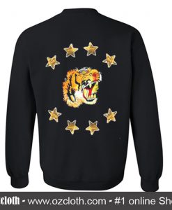 Star Tiger Head Sweatshirt Back