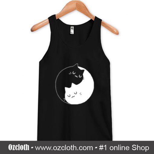 Yin Yang Cat Tank Top