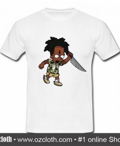 21 Savage Simpson Kill by Knife T Shirt (Oztmu)