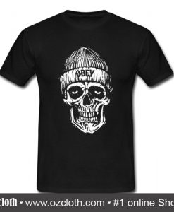 Black Skull Obey T Shirt