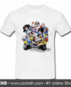 Dragon Ball Characters On Car T Shirt (Oztmu)