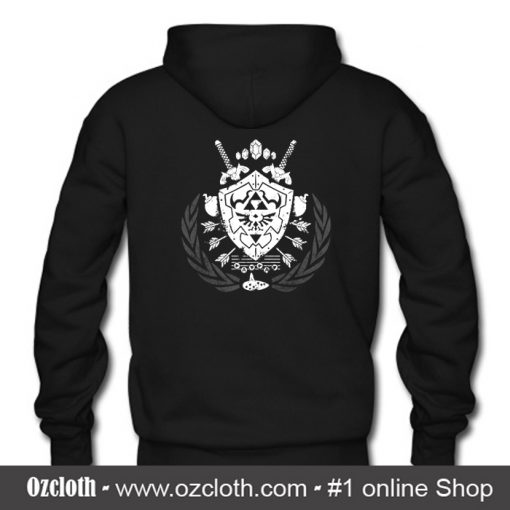 Hylian Crest Hoodie Back (Oztmu)