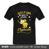 Just A Girl Who Loves Elephants Sunflower T-Shirt (Oztmu)