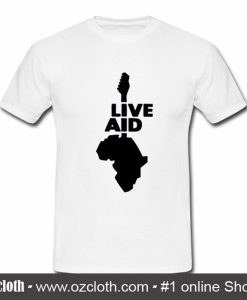 Live Aid Music Art T Shirt