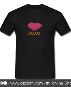 Pink Lips Yellow Xoxo T Shirt (Oztmu)