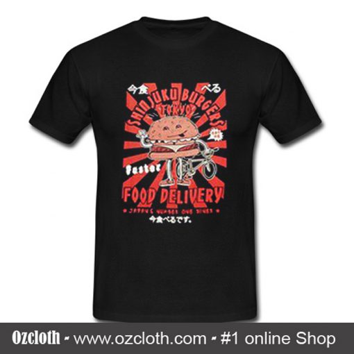 Shinjuku Burger Food Delivery T Shirt (Oztmu)