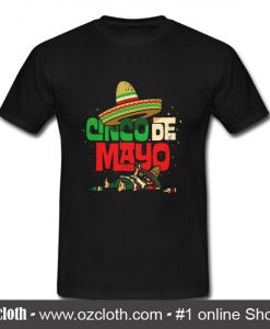 Cinco de Mayo Mexican Sombrero T Shirt (Oztmu)