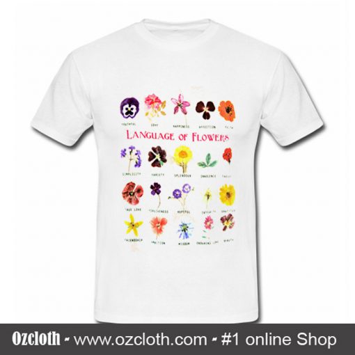 Language Of Flowers T Shirt (Oztmu)