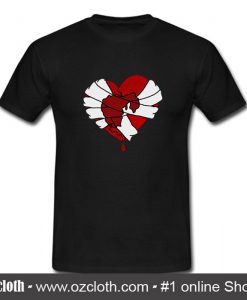 Love Heart Bandages T Shirt (Oztmu)