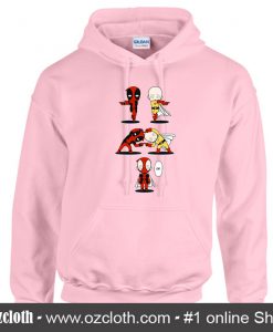 Deadpool and Saitama Fusion Dance One Punc Hoodie (Oztmu)