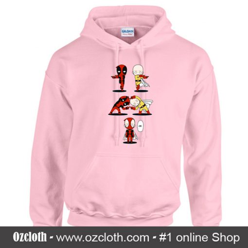 Deadpool and Saitama Fusion Dance One Punc Hoodie (Oztmu)