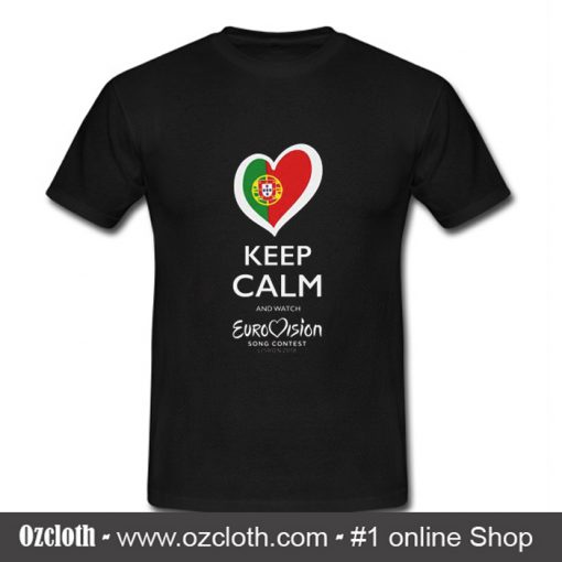 Keep Calm and Watch Eurovision T Shirt (Oztmu)