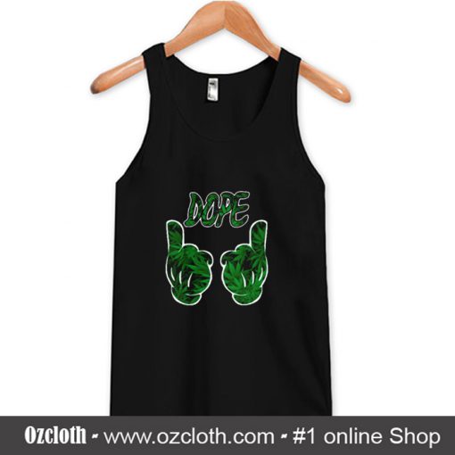 Dope Marijuana Leaves Tank Top (Oztmu)